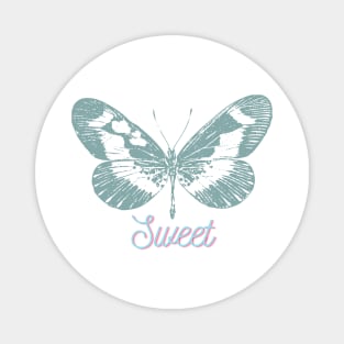 SWEET BUTTERFLY LOVE ASND PEACE Magnet